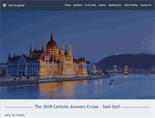 Tablet Screenshot of catholicanswerscruise.com